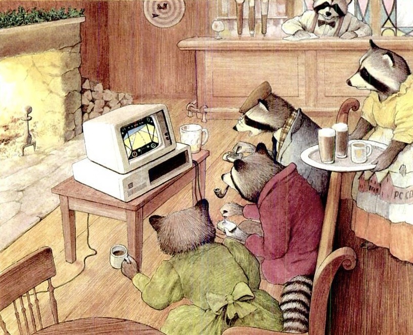 The raccoons who made computer magazine ads great