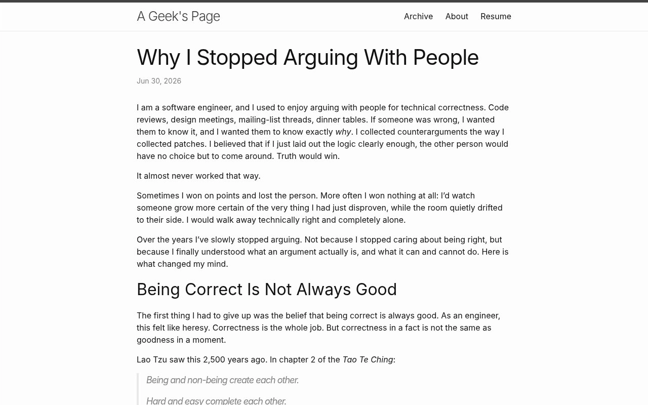 Why I Stopped Arguing With People