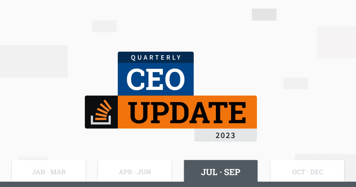 CEO update: Giving thanks and building upon our product & engineering found