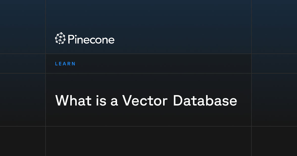 What is a Vector Database? | Pinecone