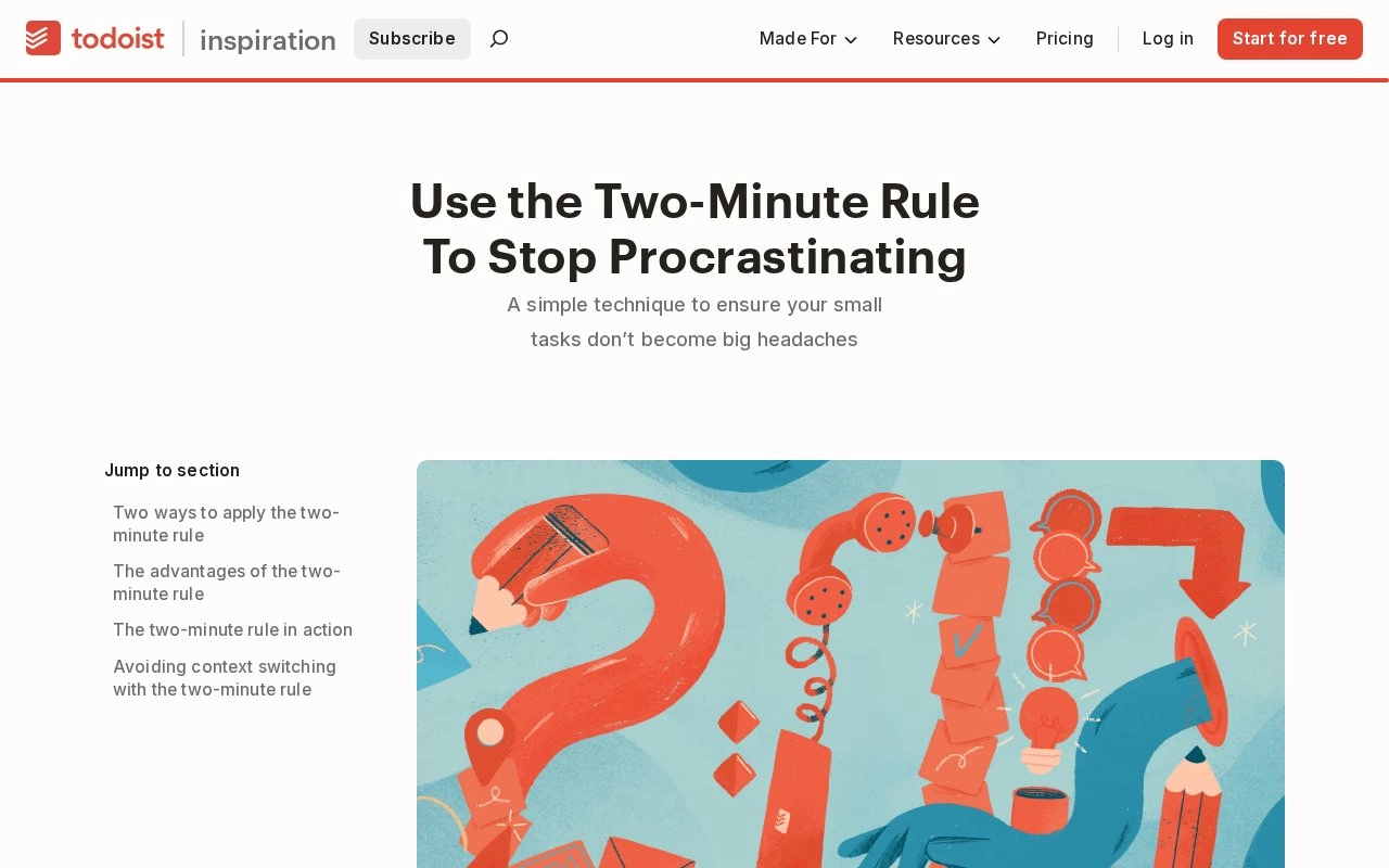 The Two-Minute Rule: Stop Procrastinating With This Simple Trick