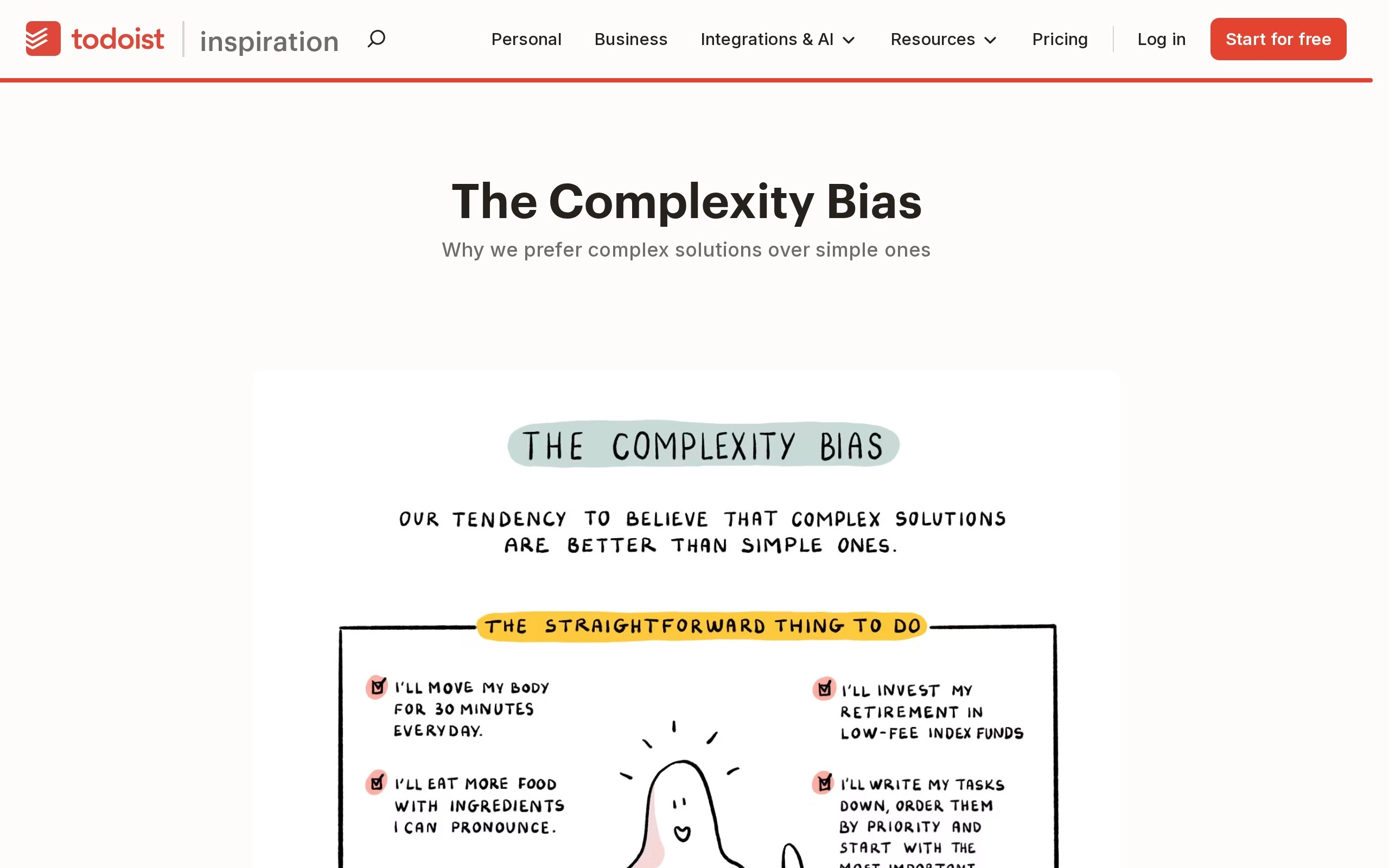 Complexity Bias: Why We Overcomplicate Our Lives [comic]