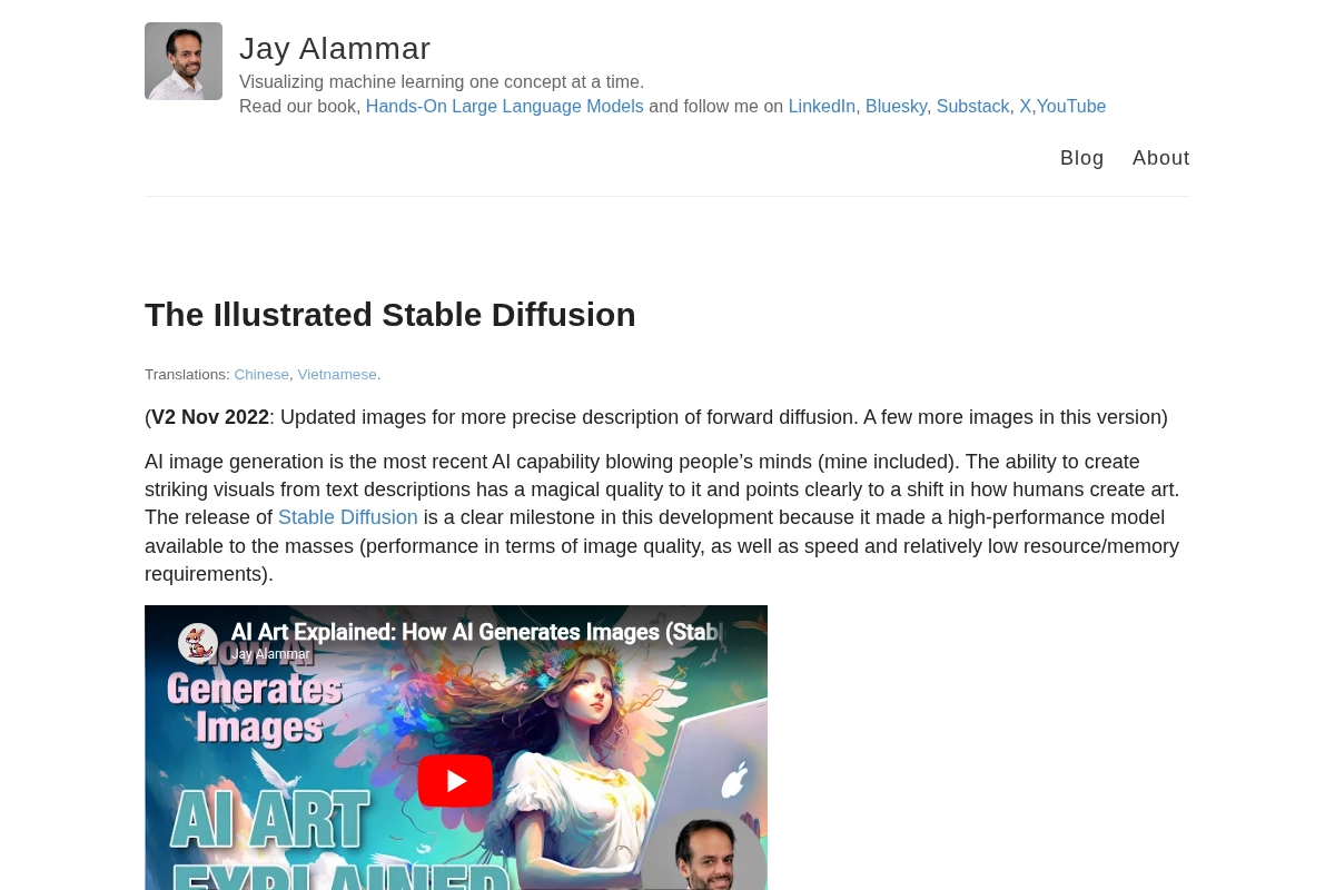 The Illustrated Stable Diffusion – Jay Alammar – Visualizing machine learni