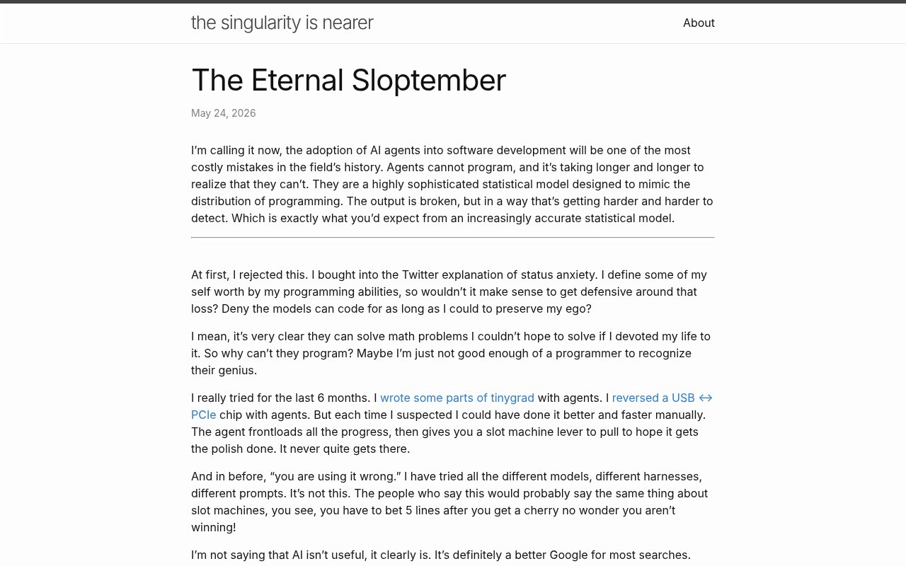 The Eternal Sloptember