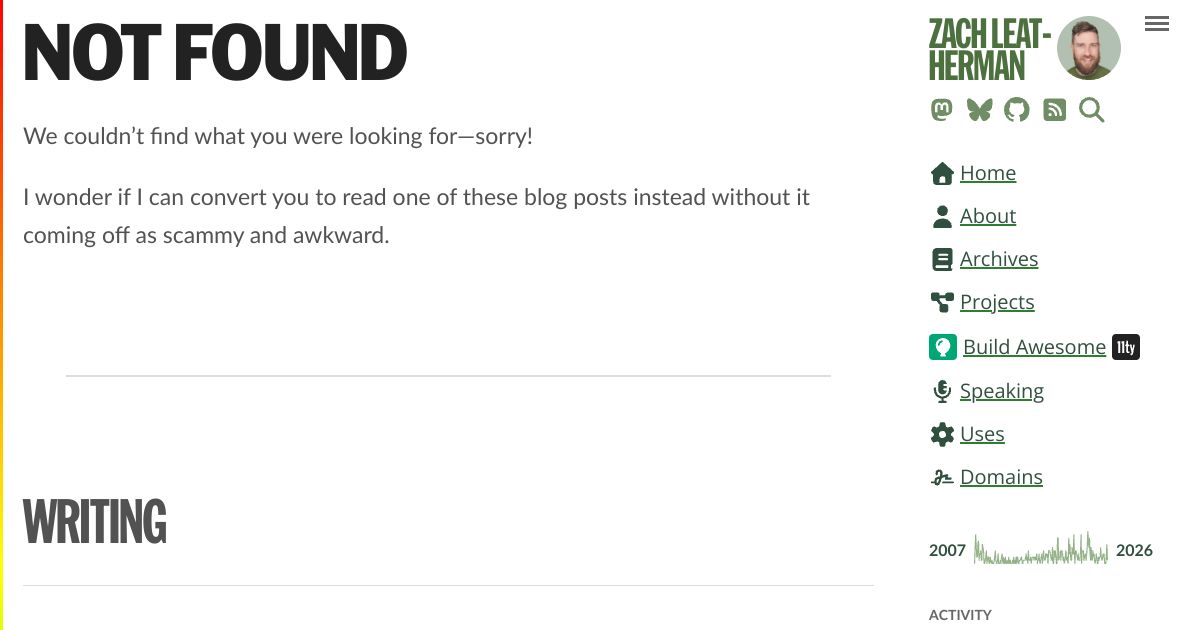 Trailing Slashes on URLs: Contentious or Settled?—zachleat.com