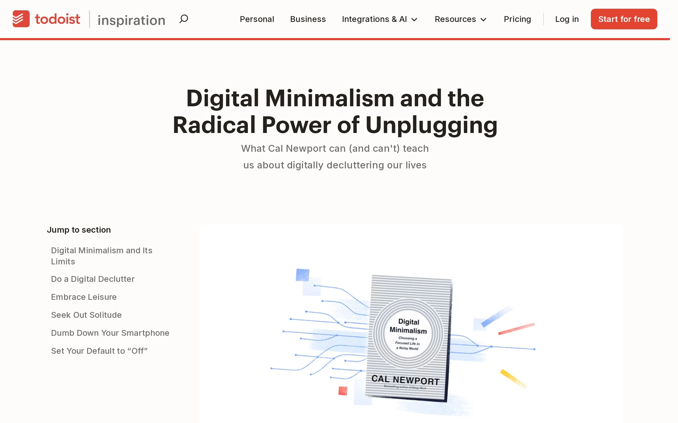 Digital Minimalism and the Radical Power of Unplugging