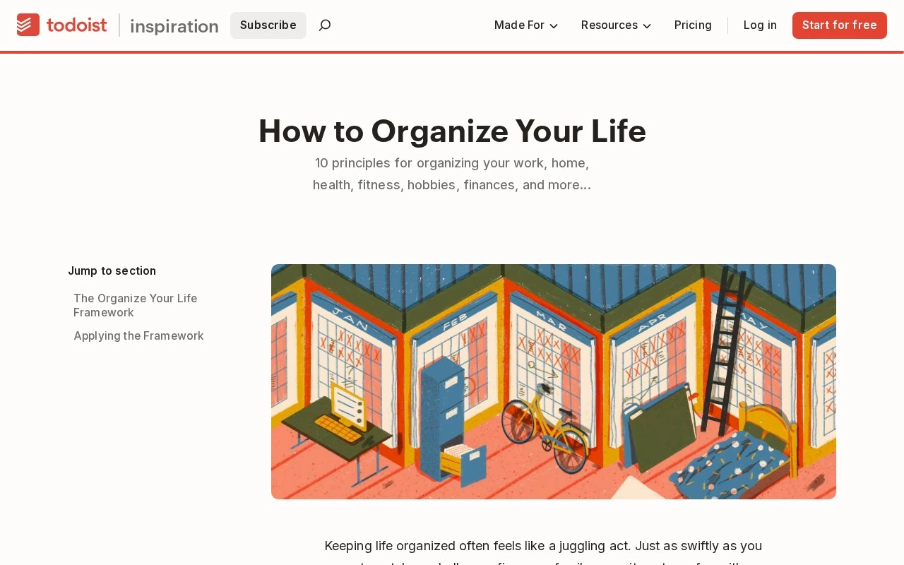 10 Principles to Organize Your Life (And Keep It That Way)