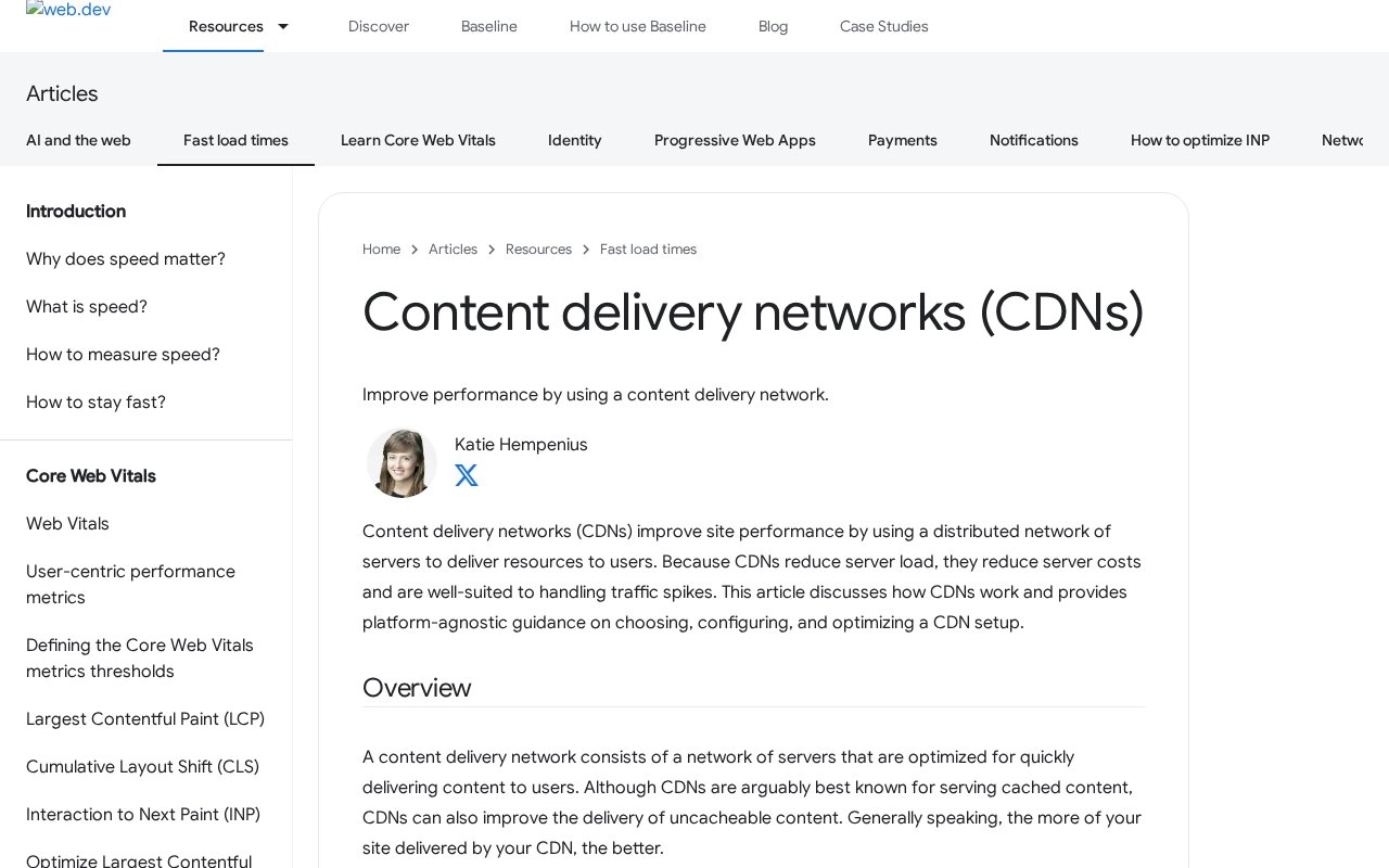 Content delivery networks (CDNs)