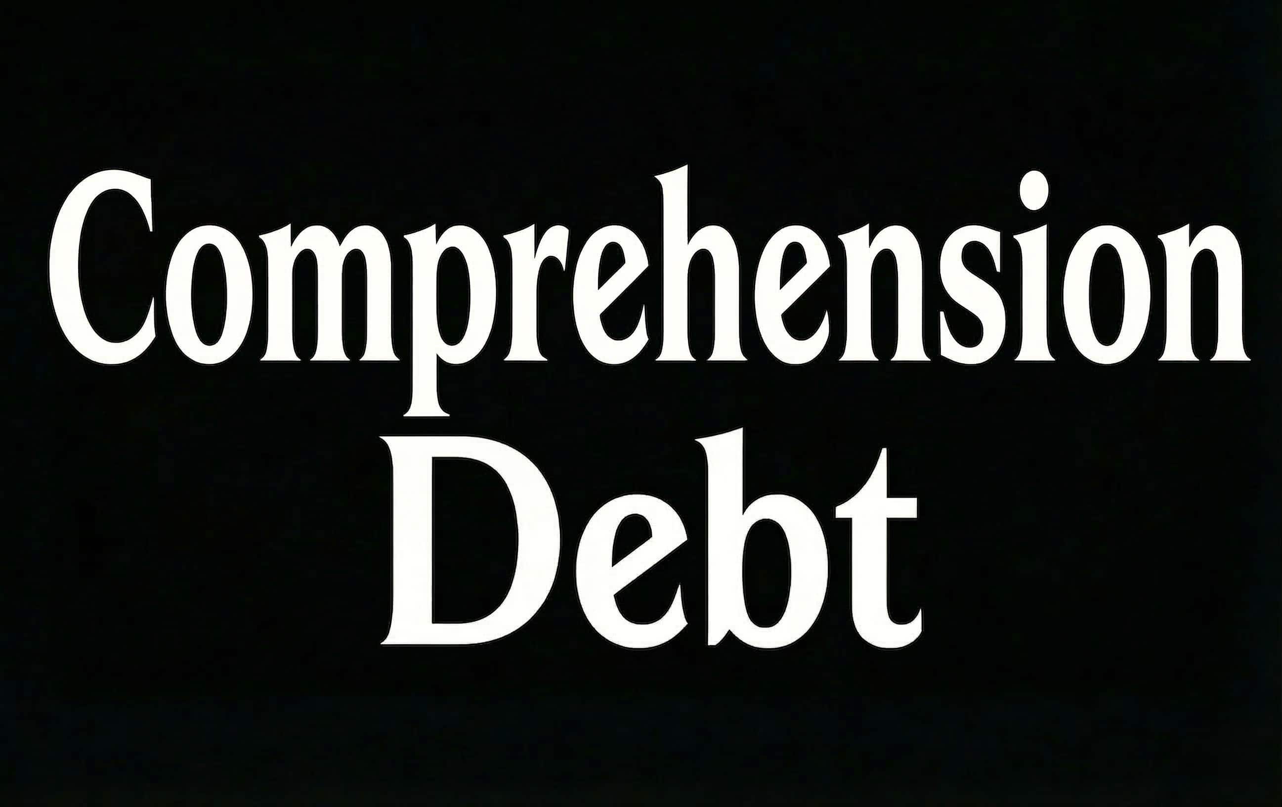 Comprehension Debt - the hidden cost of AI generated code.