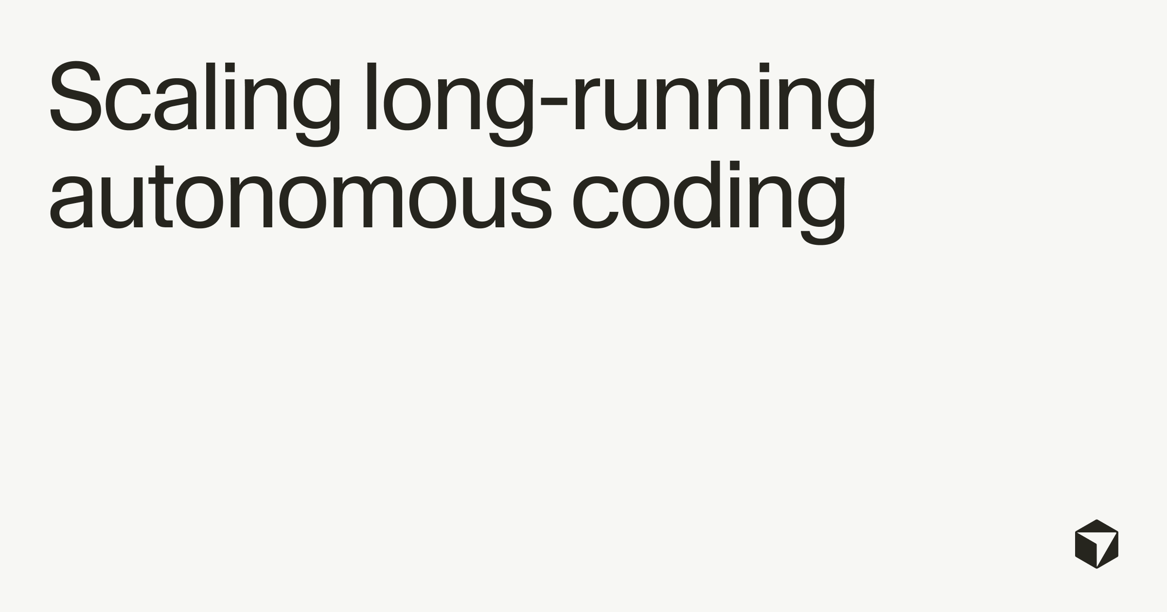 Scaling long-running autonomous coding · Cursor