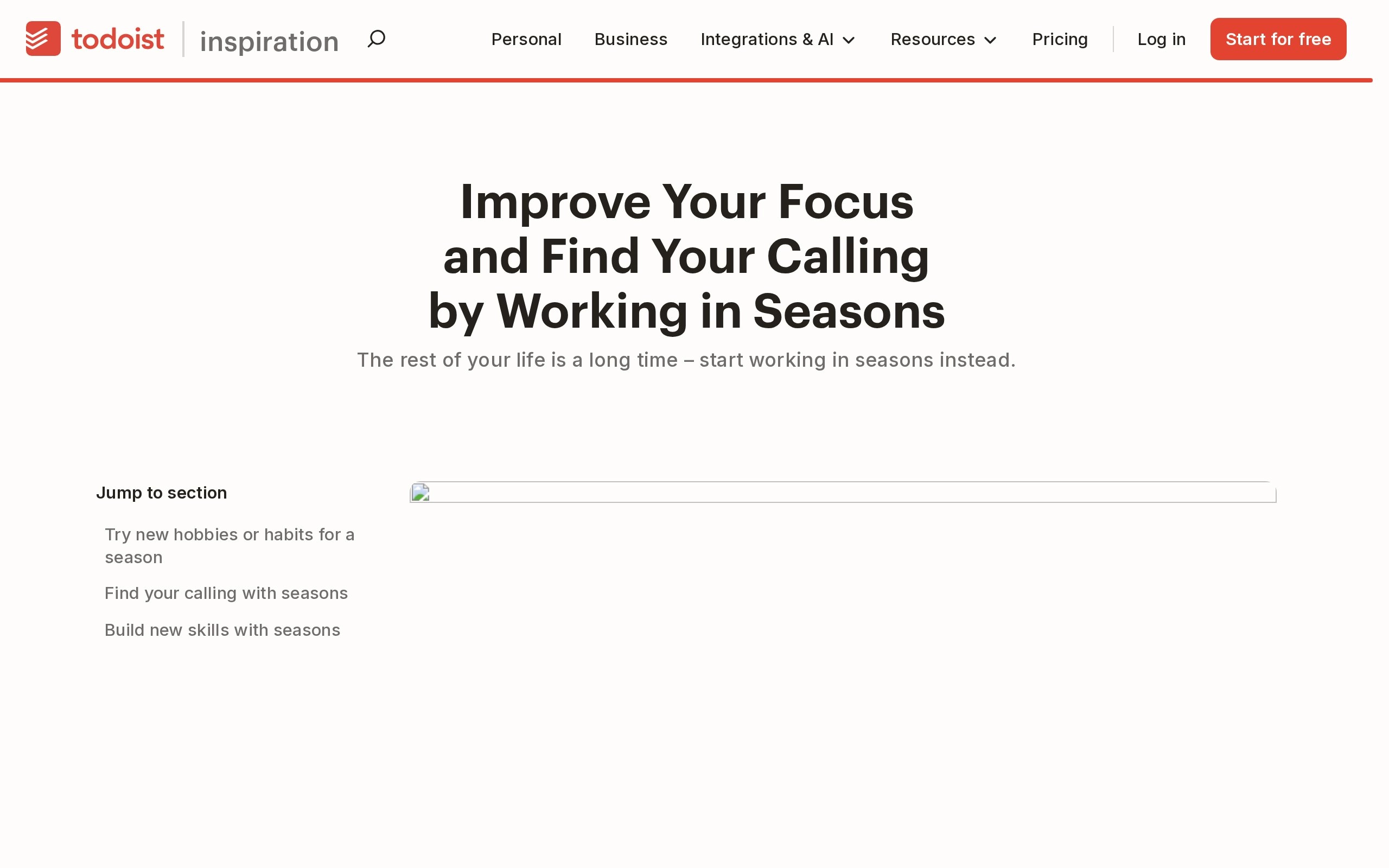 Improve Your Focus and Find Your Calling by Working in Seasons - Ambition &