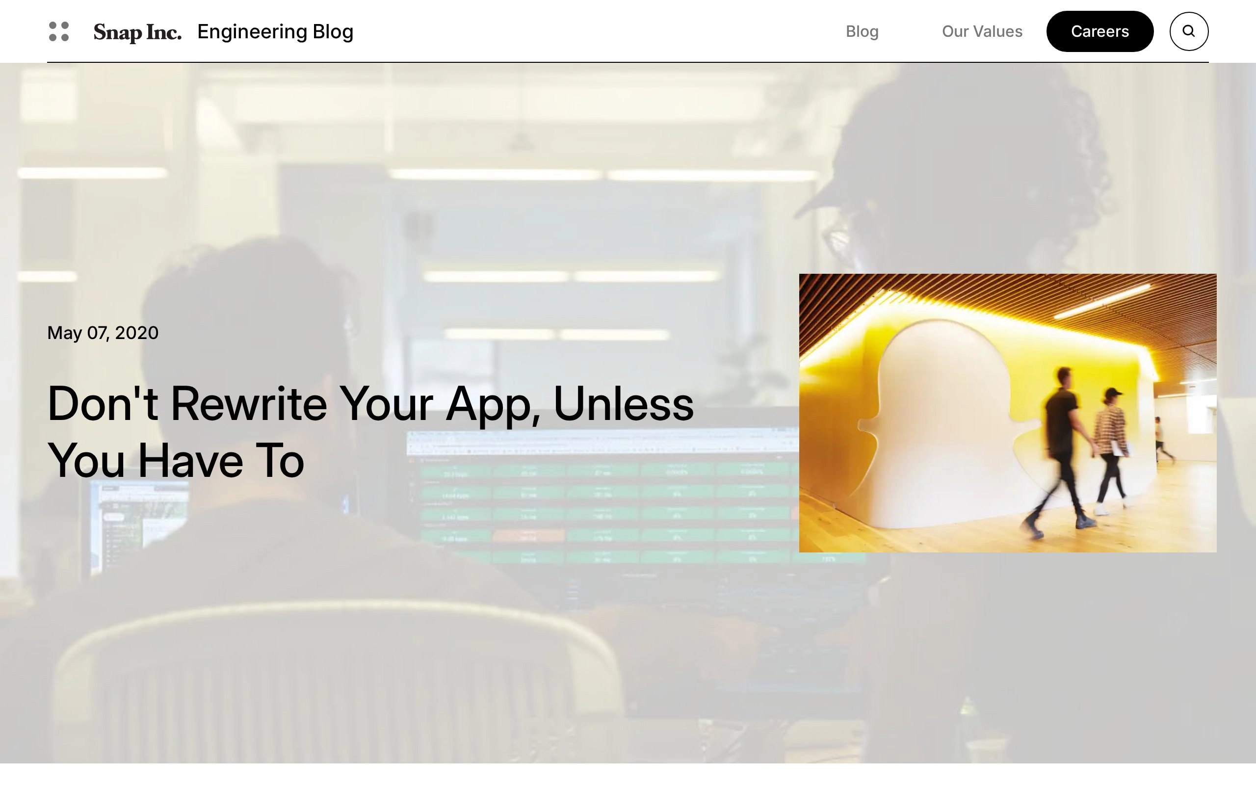 Don't Rewrite Your App, Unless You Have To - Snap Engineering