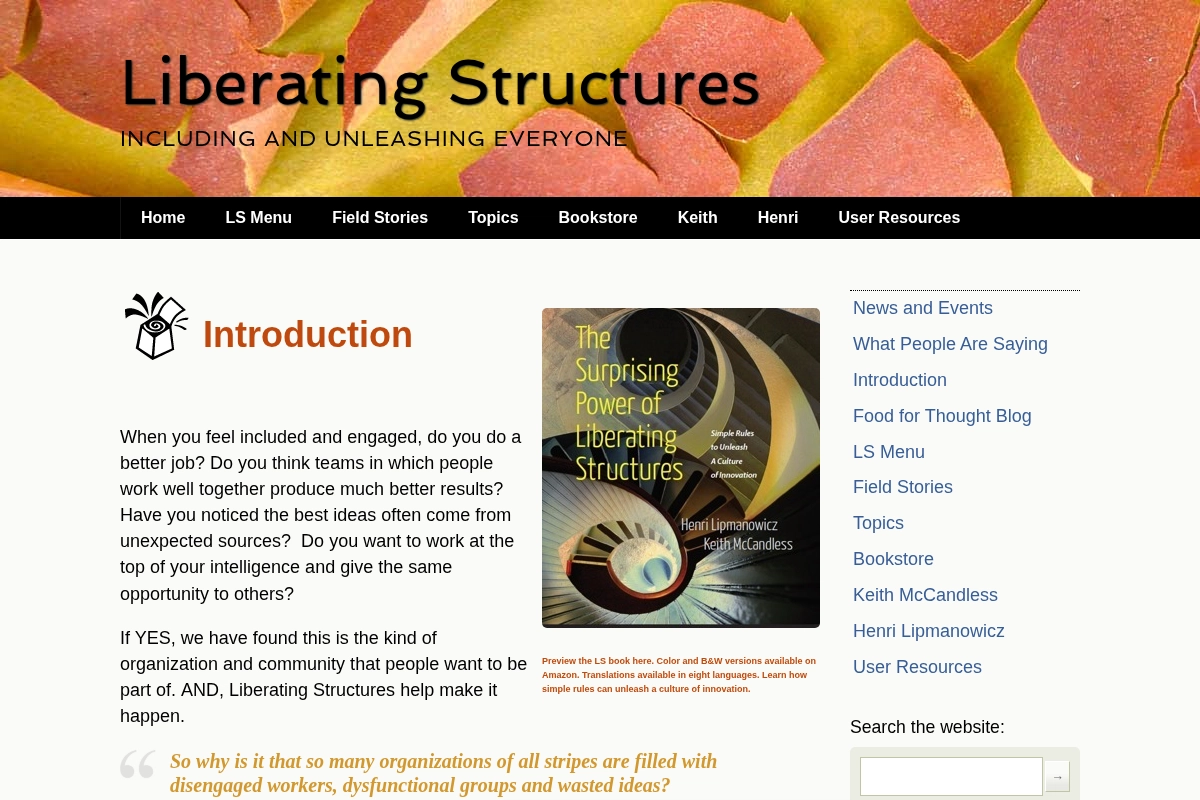 Liberating Structures - Introduction