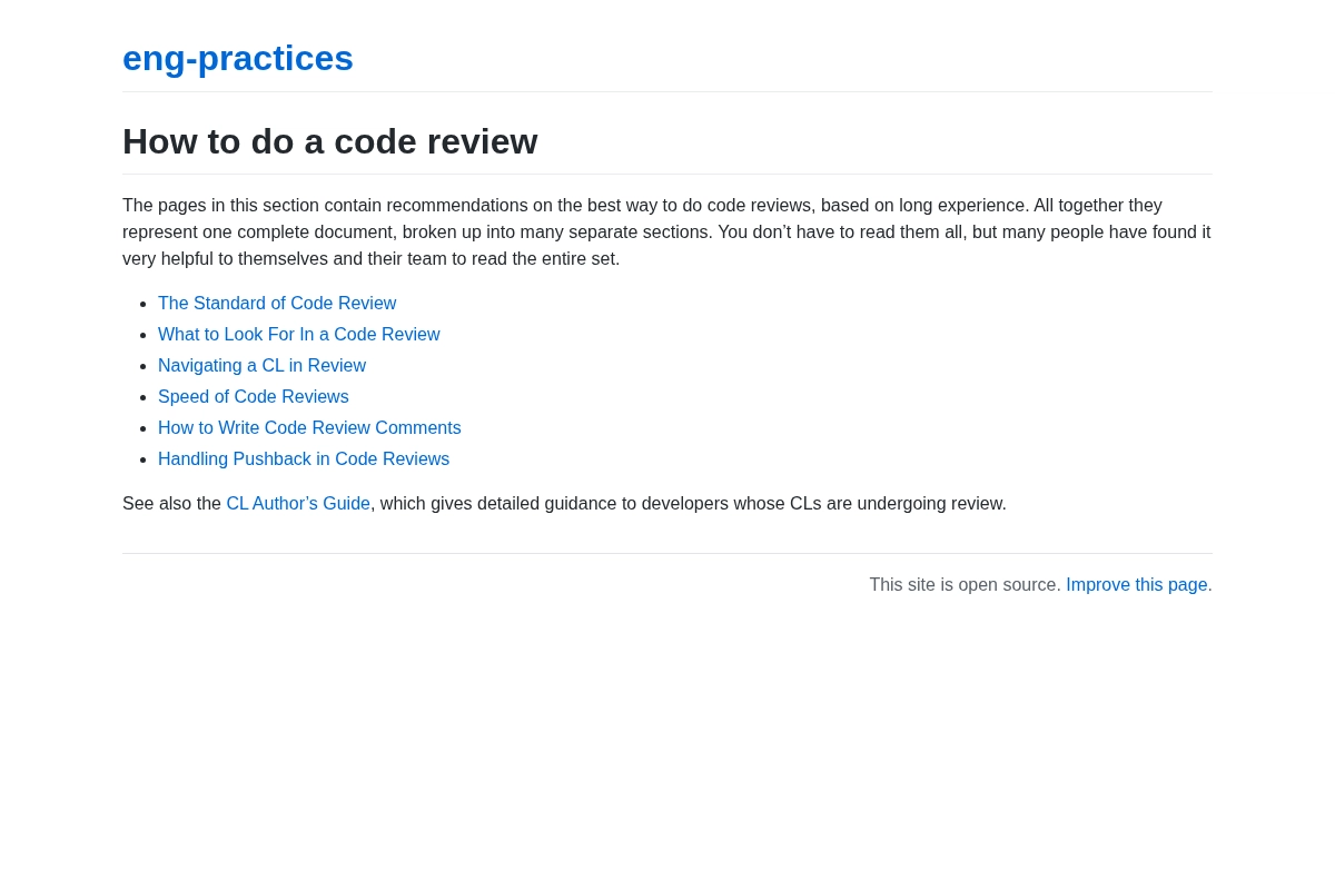 How to do a code review | eng-practices