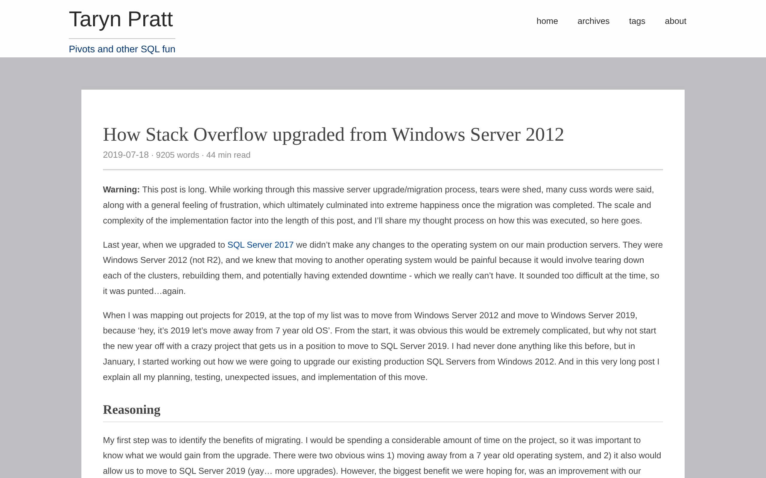 How Stack Overflow upgraded from Windows Server 2012