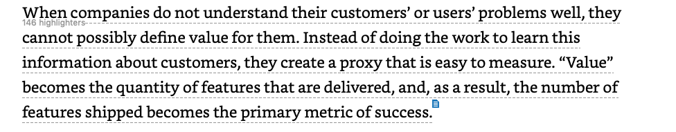 Notes on Escaping the Build Trap