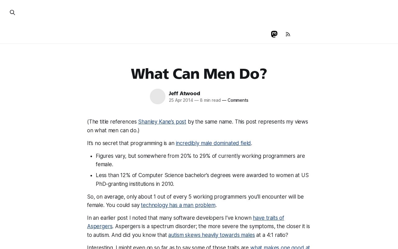 What Can Men Do?