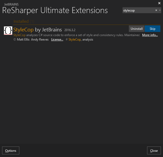 ReSharper Extension Manager