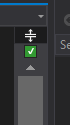 ReSharper inspections scrollbar green tick